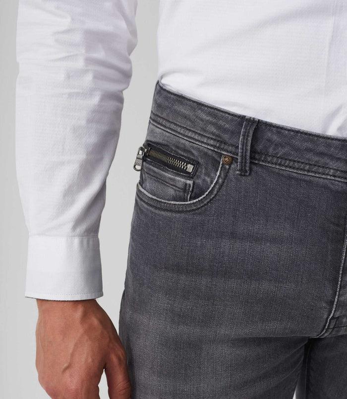 Izac Jean Slim Gris Moyen "Lael"