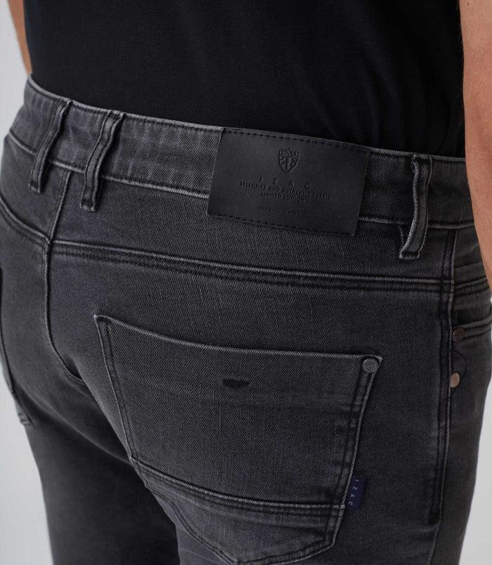 Izac Jean Slim Gris Moyen "Leon"