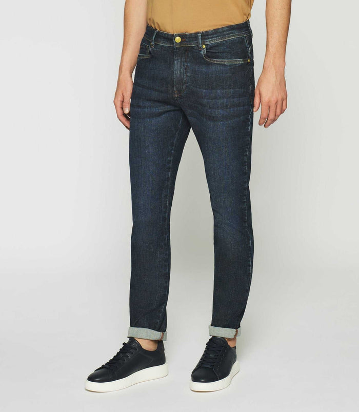 izac Jean straight bleu foncé TEDI