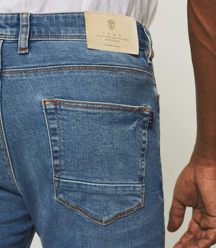 Izac Jean Straight Délavé Bleu Clair PDE22TIGREOUT