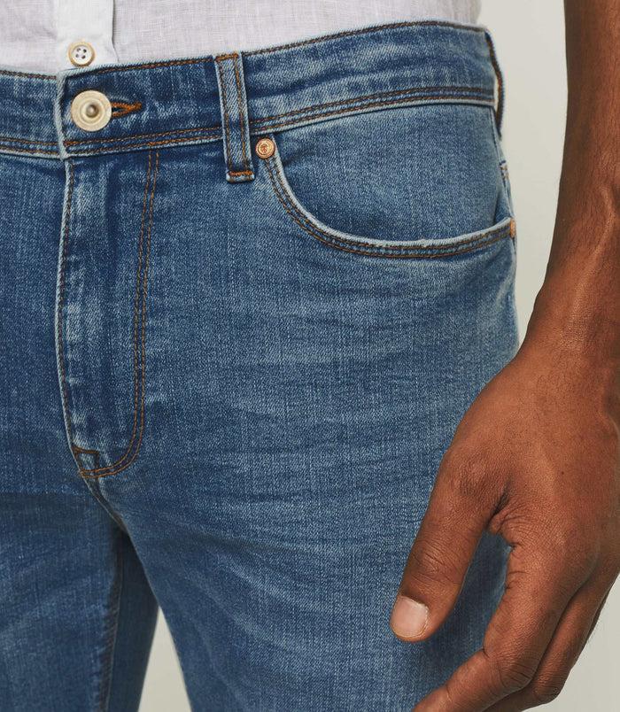 Izac Jean Straight Délavé Bleu Clair PDE22TIGREOUT