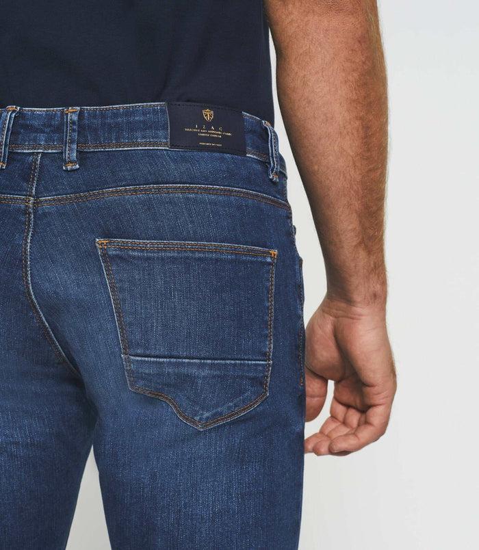 Izac Jean Straight Hydroless Bleu Moyen "Techno"