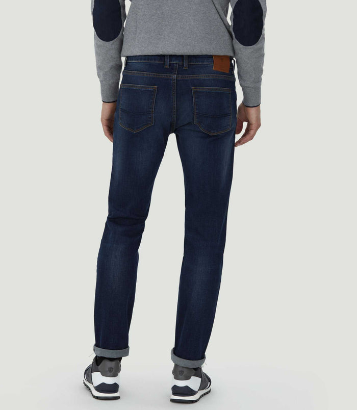 Izac Jean Stretch Bleu Moyen "Rostero"