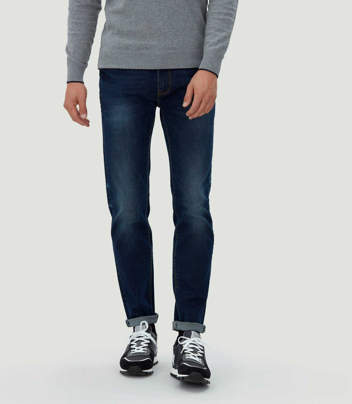 izac Jean stretch bleu moyen "Rostero"