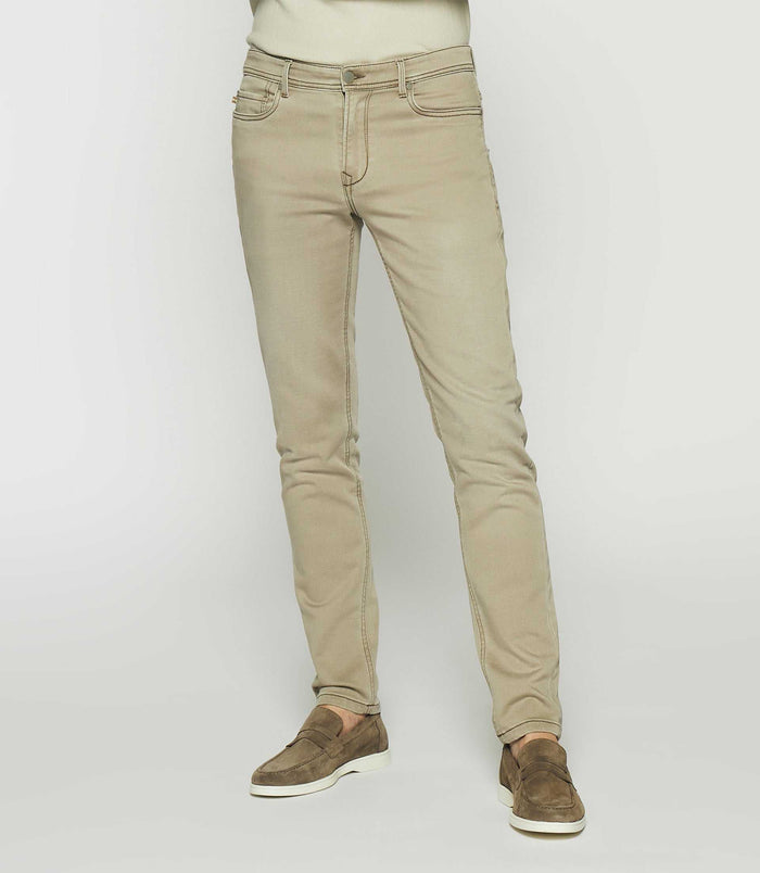 izac Jean super slim beige