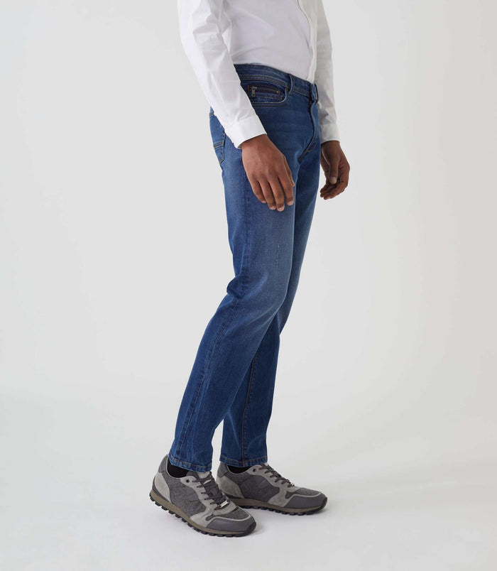 Izac Jean Super Slim Bleu Moyen "Lael"