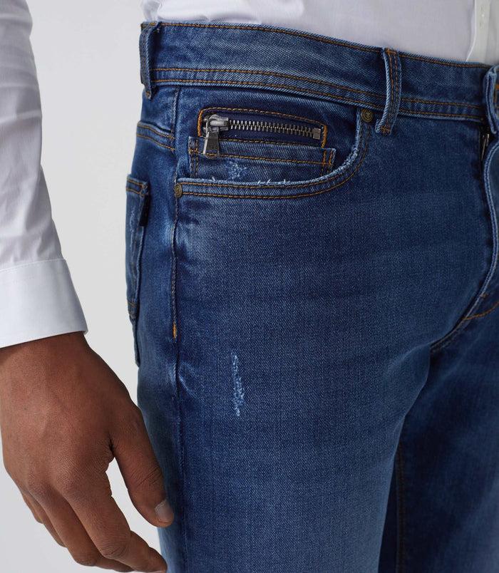 Izac Jean Super Slim Bleu Moyen "Lael"
