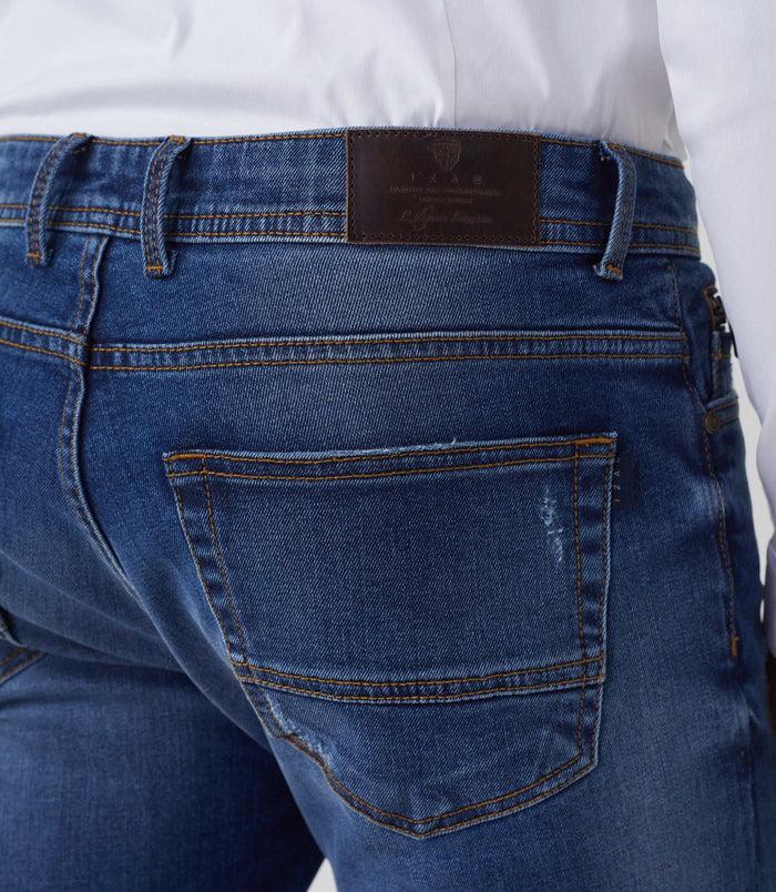 Izac Jean Super Slim Bleu Moyen "Lael"