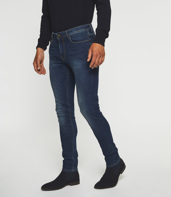 izac Jean super slim denim bleu foncé EFFET