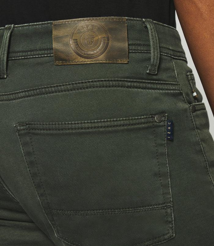 Izac Jean Super Slim En Maille Kaki TOUPIE
