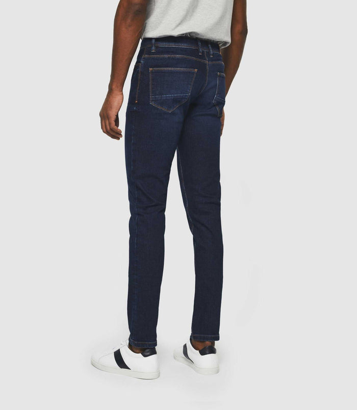 Izac Jean Super Slim Hydroless Bleu Foncé "Teo"