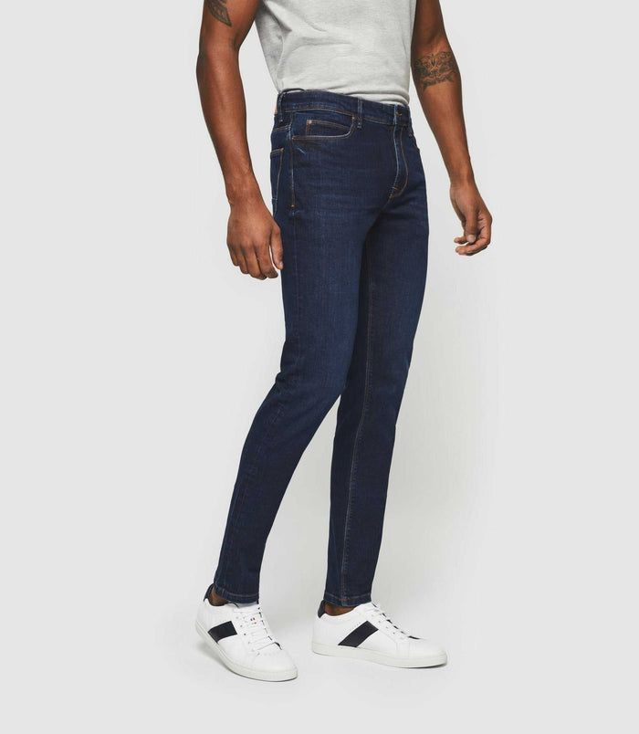 Izac Jean Super Slim Hydroless Bleu Foncé "Teo"