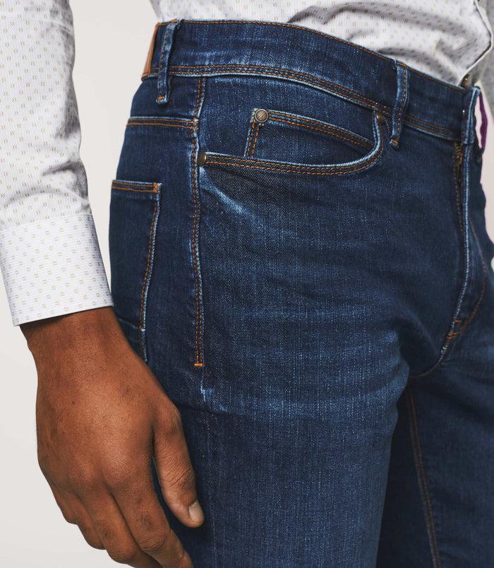 Izac Jean Super Slim Hydroless Bleu Moyen "Teo"