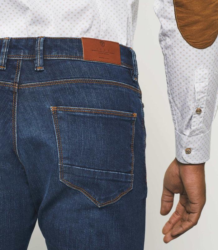 Izac Jean Super Slim Hydroless Bleu Moyen "Teo"