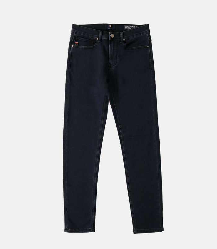 izac Jean super slim marine "Pale"