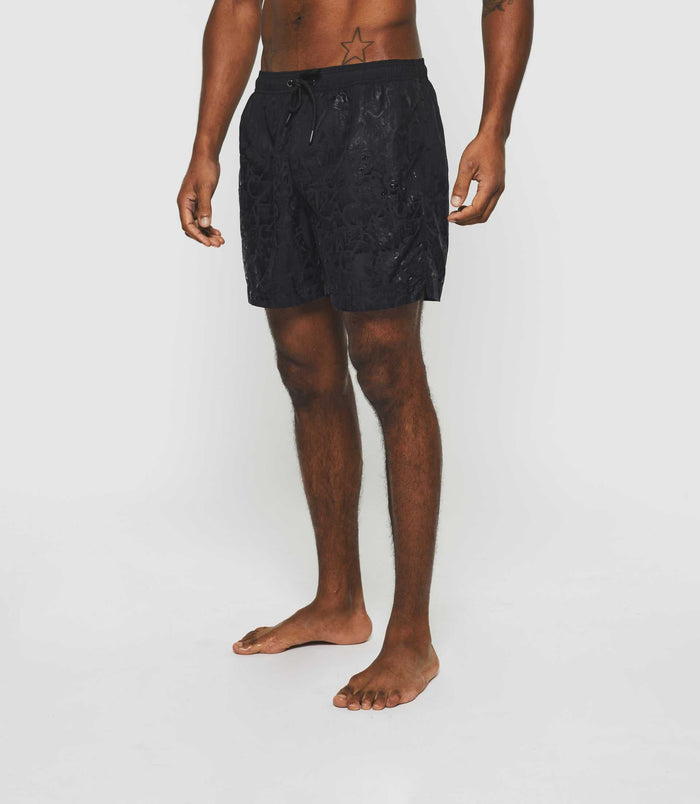 Izac Maillot De Bain Imprimé Noir "Inedit"