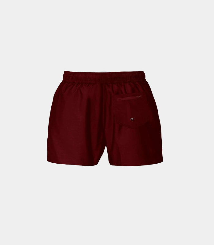 Izac Maillot De Bain Uni Bordeaux "Wallas"