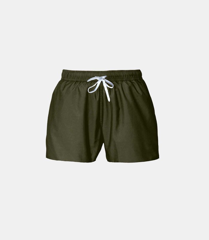 izac Maillot de bain uni kaki "Wallas"