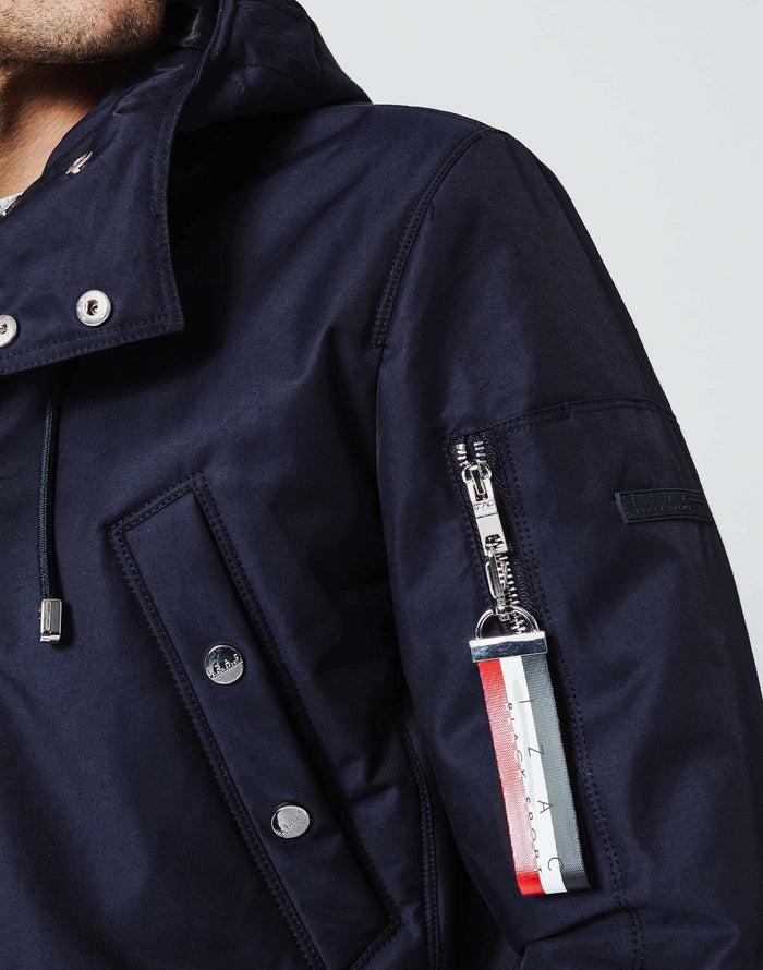 izac Manteau Capuche Marine
