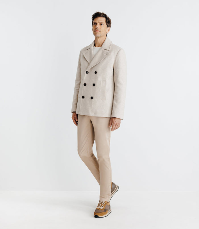 izac Manteau croisé beige