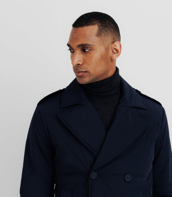 Izac Manteau Déperlant Marine