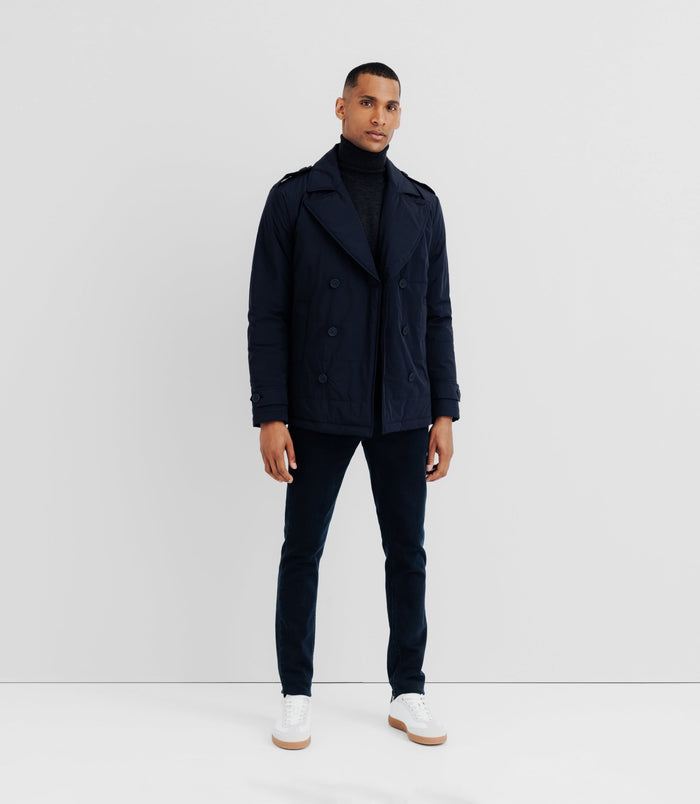 izac Manteau déperlant marine