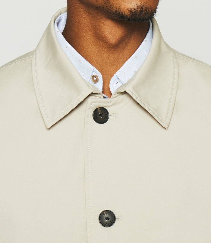 Izac Manteau Droit Beige Mastic HENRI