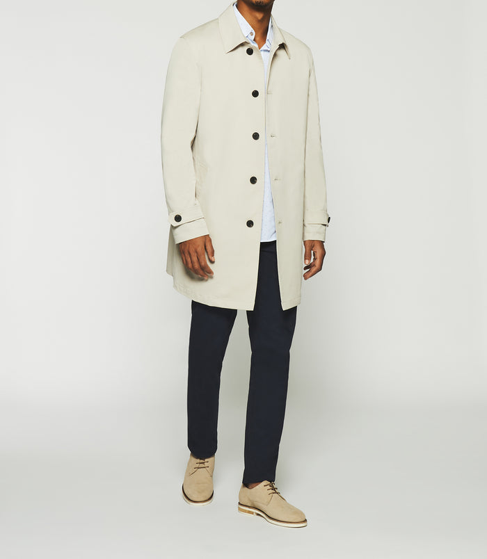Izac Manteau Droit Beige Mastic HENRI