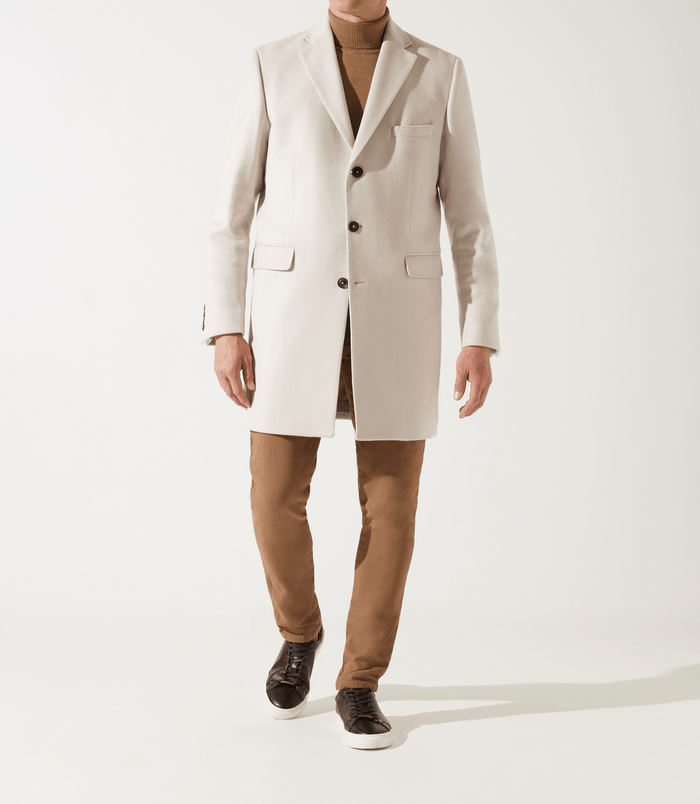 Izac Manteau En Laine Cachemire écru INDALECIO