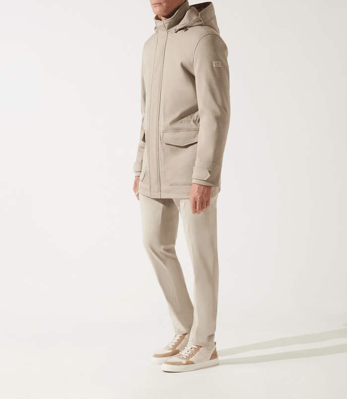 Izac Manteau Leger Technique Beige INDIANA