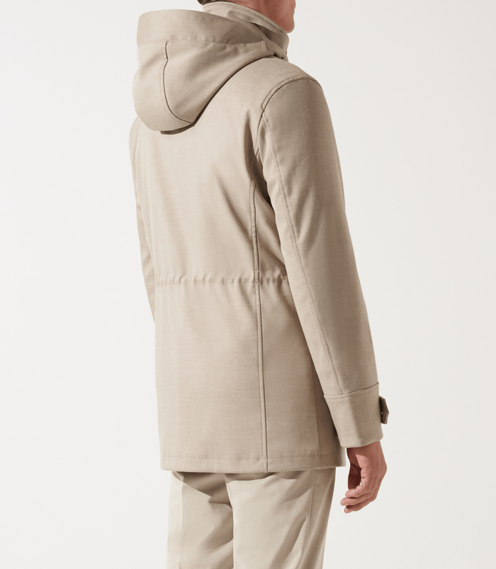 Izac Manteau Leger Technique Beige INDIANA