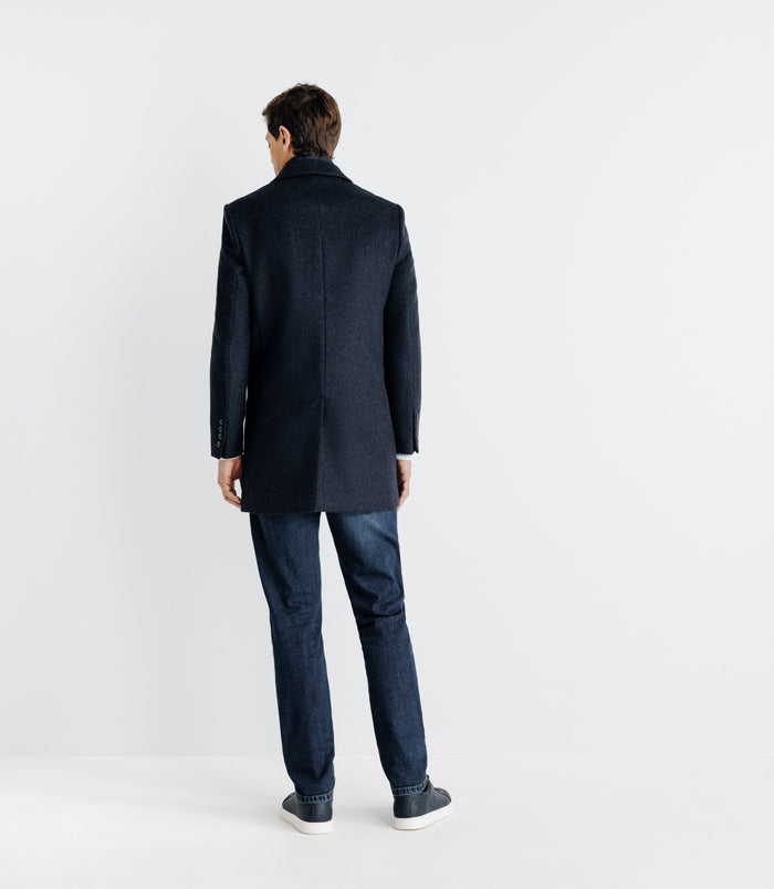 Izac Manteau Ville Parementure Bleu