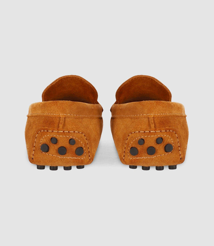 Izac Mocassin En Croute Velours CAMEL
