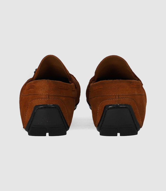 Izac Mocassins En Velours Camel