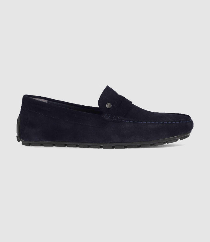 Izac Mocassins En Velours Marine