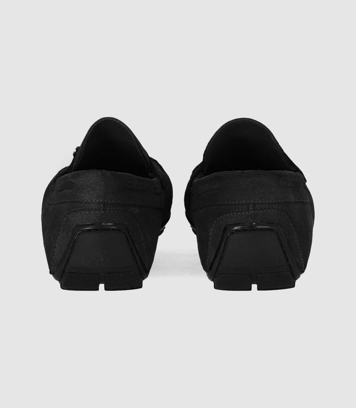 Izac Mocassins En Velours Noir