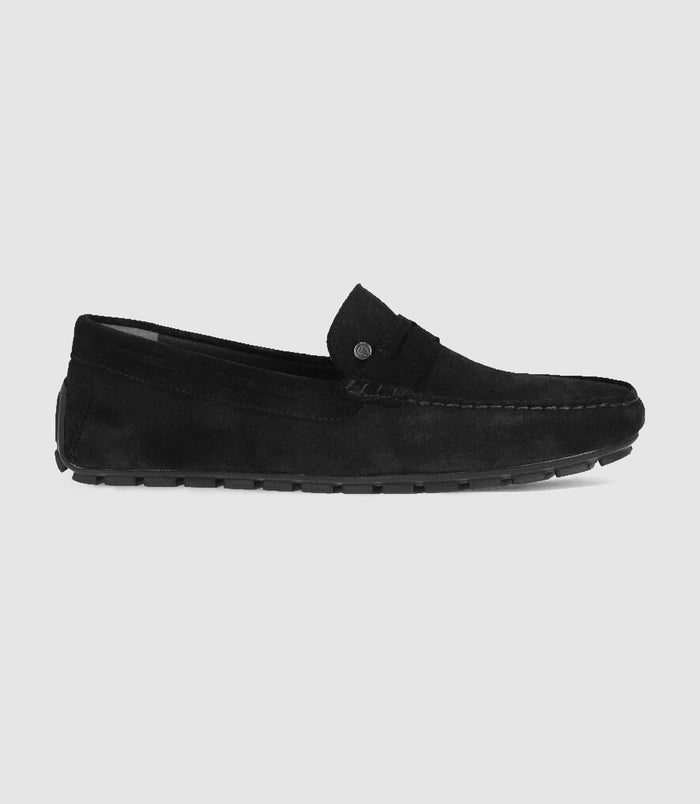 izac Mocassins en velours noir