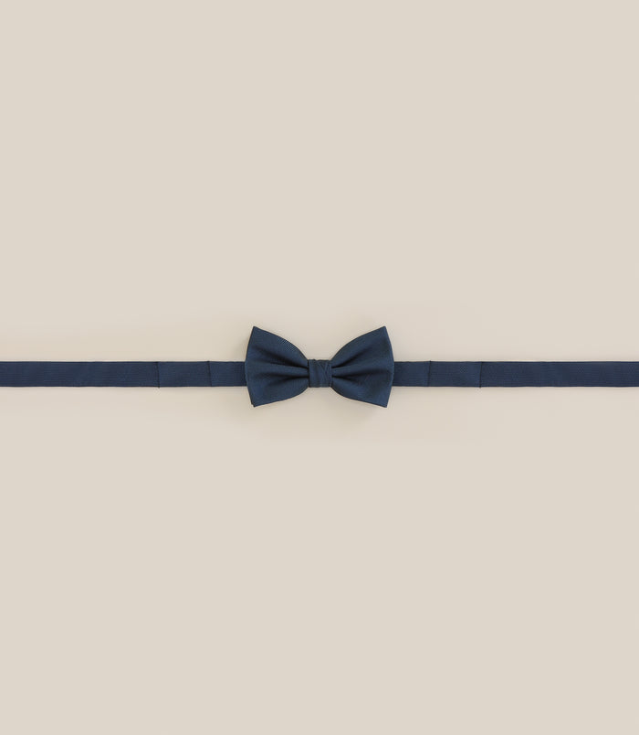 izac Noeud papillon 100% soie bleu canard