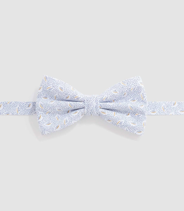 izac Nœud papillon à imprimé jaune "Npumberto"