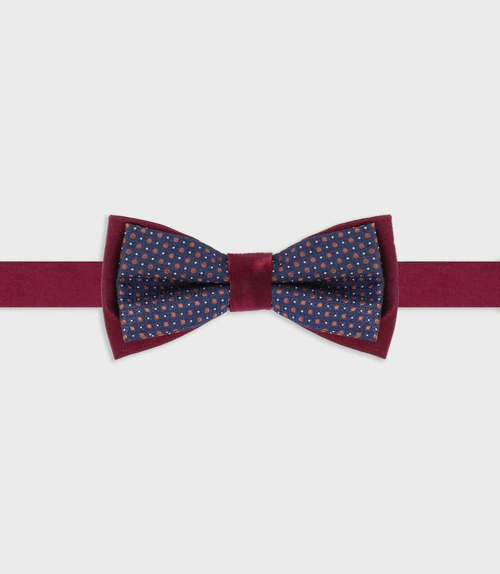 izac Noeud papillon duo marine bordeaux NPDUOTOM