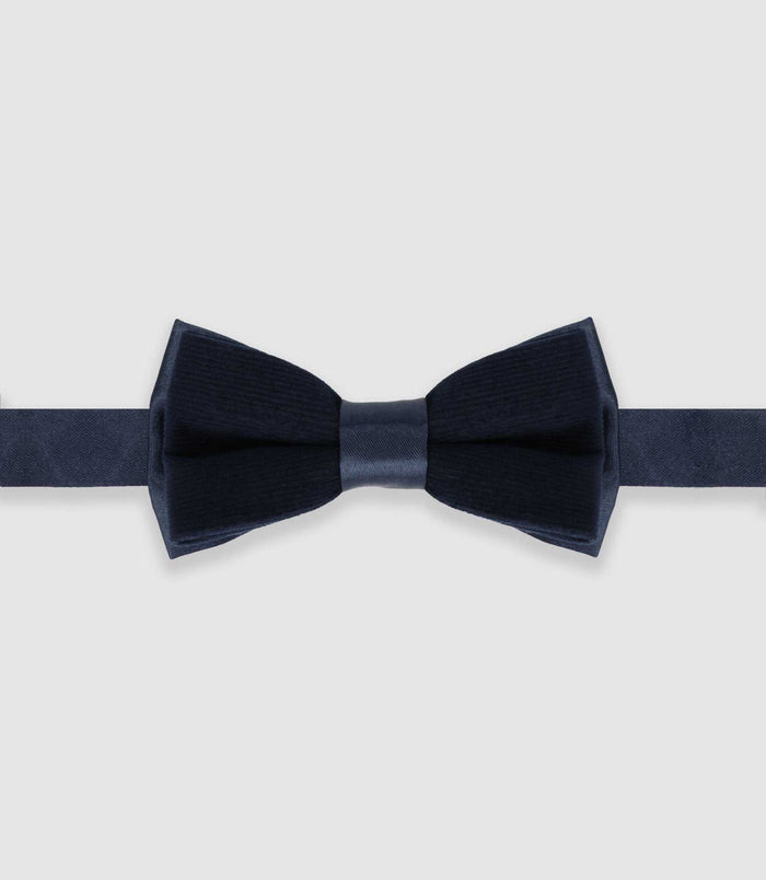izac Nœud papillon effet satin marine NPDUOTARKAN