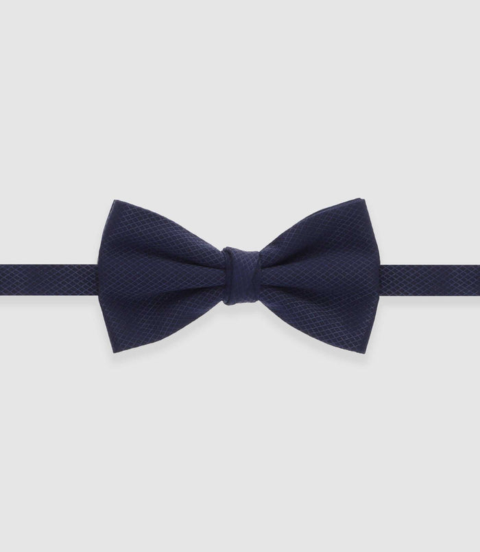 izac Nœud papillon effet satin marine NPULIX