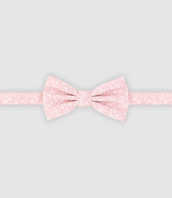 izac Nœud papillon en coton rose