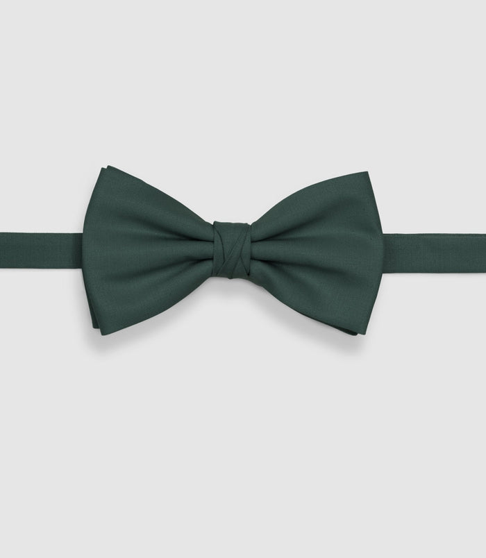 izac Nœud papillon en soie vert NPDUNDRA