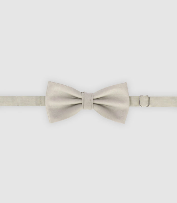 izac Nœud papillon en tissu beige