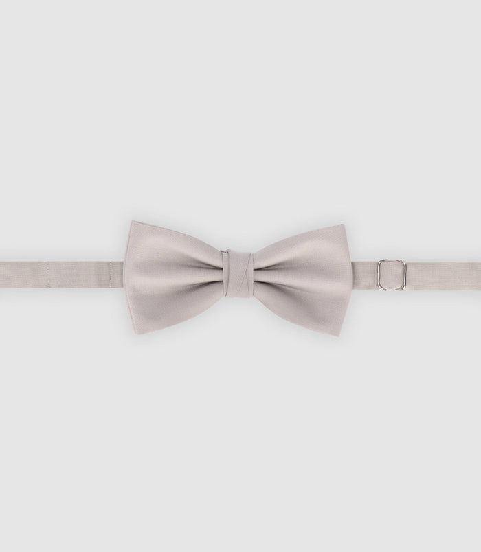izac Nœud papillon en tissu gris