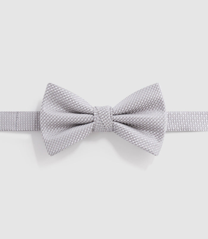 izac Nœud papillon gris "Npuva"