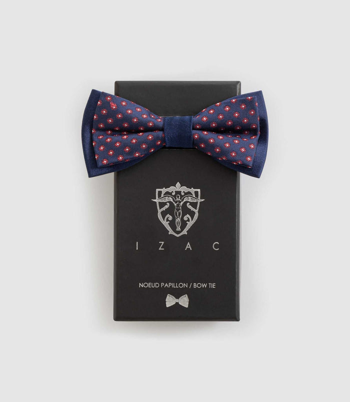 Izac Noeud Papillon Rouge-marine "Npduociara"