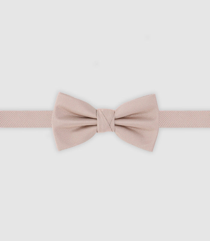 izac Nœud papillon uni rose