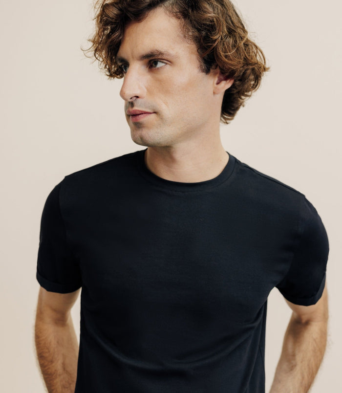 Izac Pack De 2 T-shirts Col Rond Noir Et Blanc